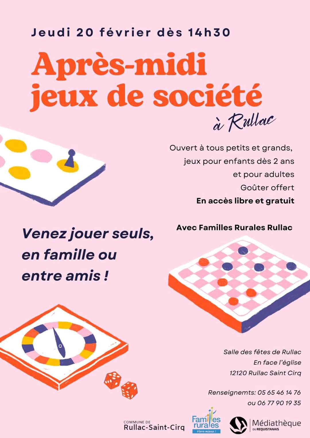 Lire la suite à propos de l’article le 20/02/2025 : Après midi jeux de société
