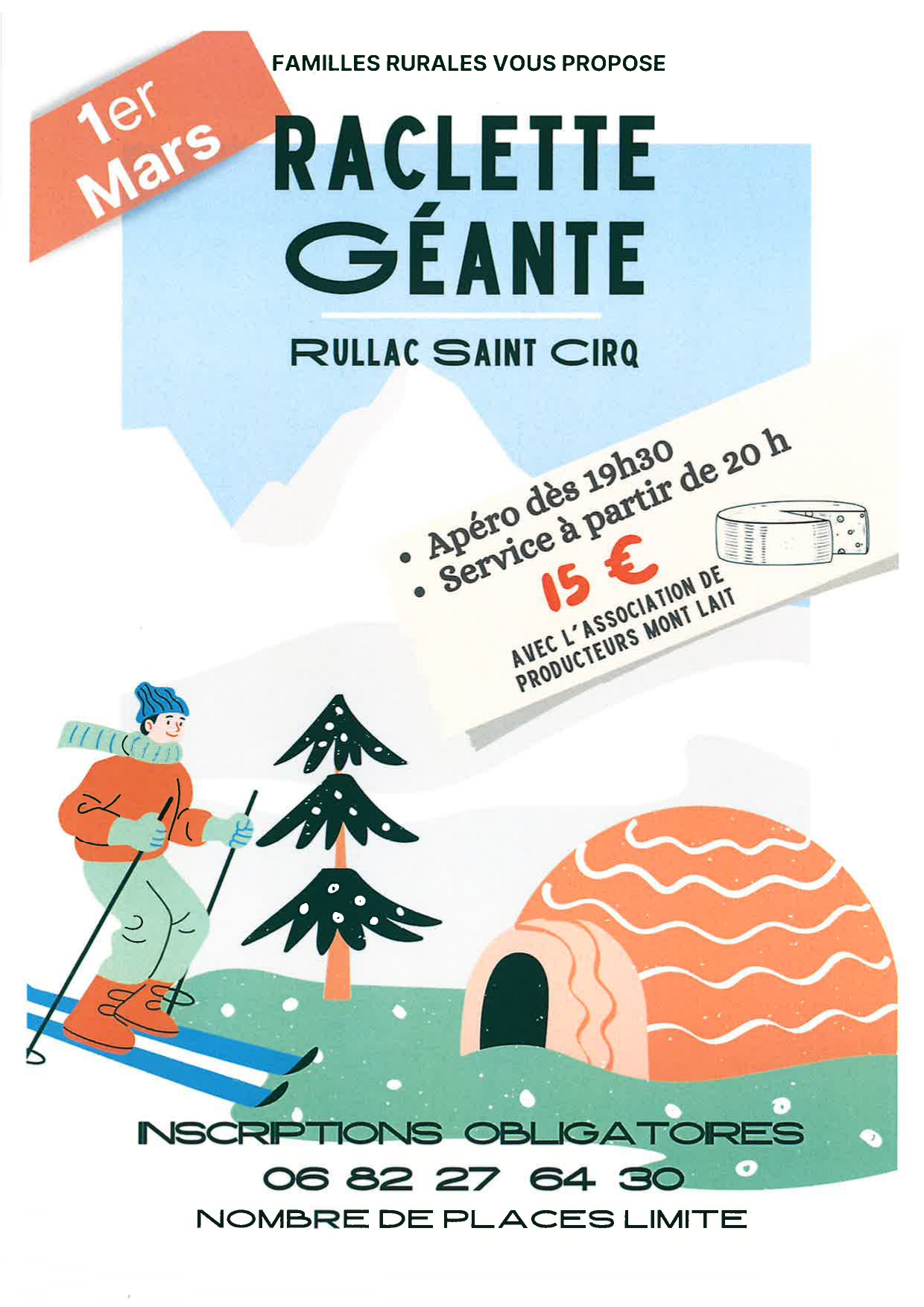 Lire la suite à propos de l’article 01/03/2025 ; Raclette géante