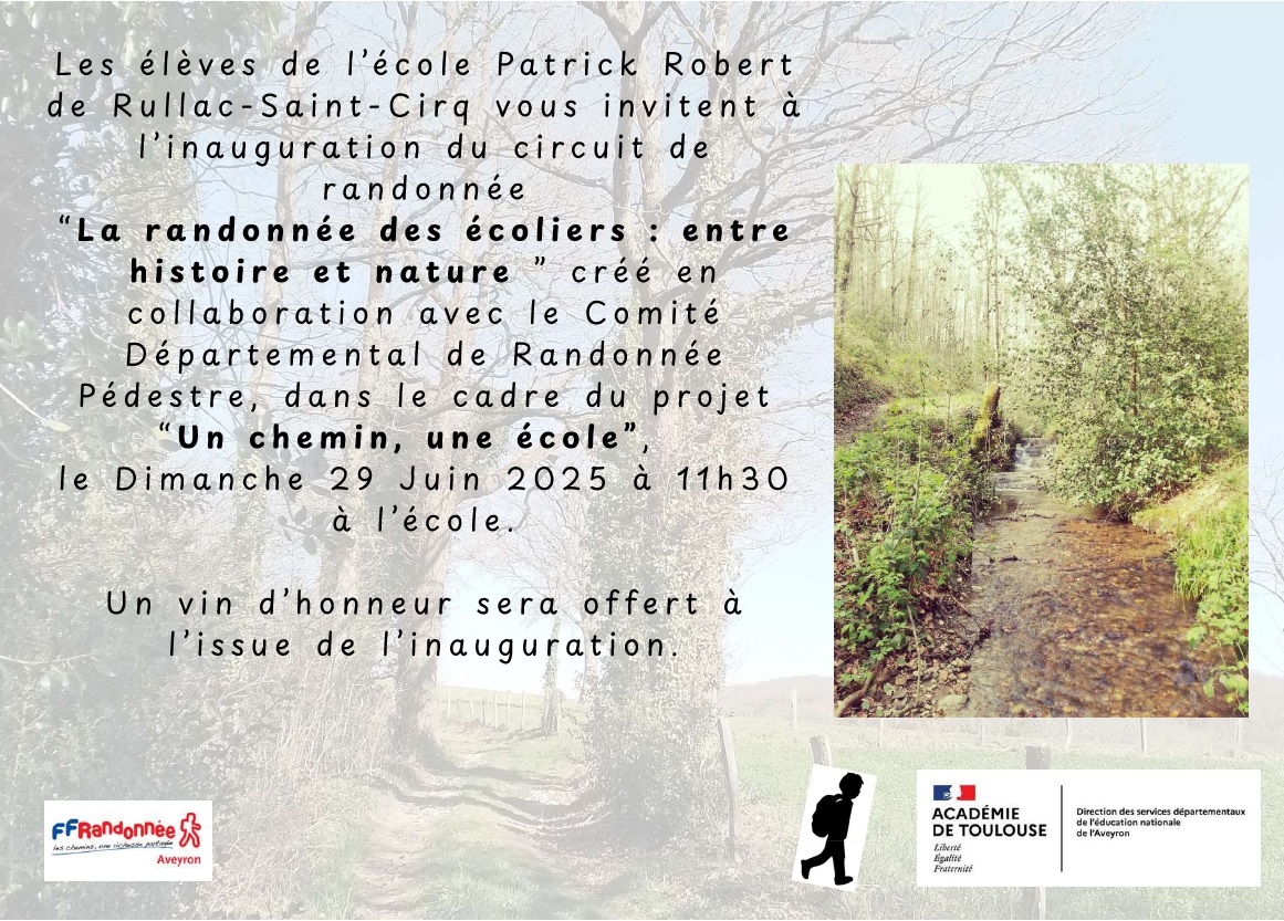 Lire la suite à propos de l’article Inauguration du sentier de randonnée des écoliers : entre histoire et nature