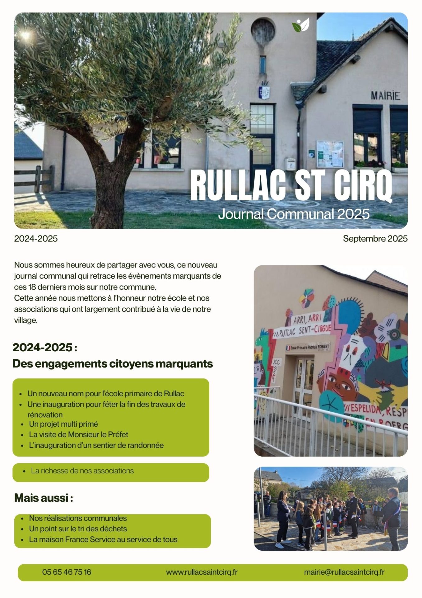 Lire la suite à propos de l’article Journal communal 2025
